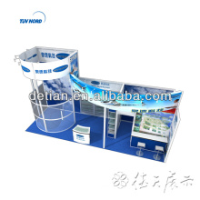 Custom Reusable modular booth exhibition with lights, floor